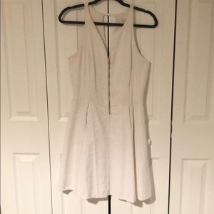 Bridal Shower White Dress with Zipper